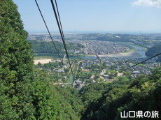 岩国城ロープウェーからの眺め