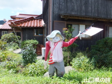 秋芳町八代地区のかかし